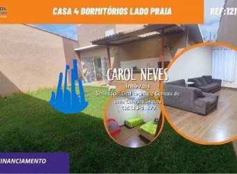 CASA 4 DORMITORIOS LADO PRAIA FINANCIAMENTO BANCARIO ITANHAEM