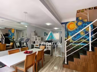 Sobrado em condomínio fechado com 3 dormitórios à venda, 135 m² por R$ 848.000 - Vila São Pedro - Santo André/SP