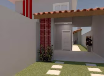 Casa à venda em Itanhaém, Balneário Jequitibá, com 2 quartos, com 70 m²