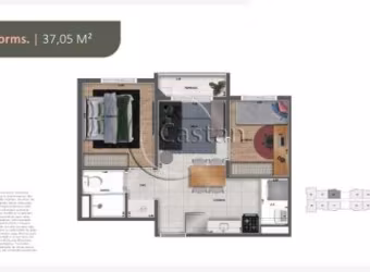 Apartamento com 2 quartos à venda na Rua da Mooca, --, Mooca, São Paulo, 37 m2 por R$ 360.000