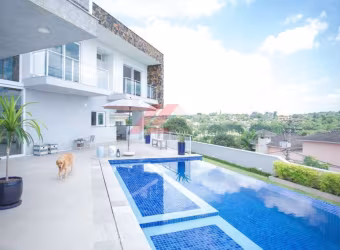 Luxuosa casa em condomínio à venda em Cotia-SP, bairro São Paulo II, com 4 quartos, 3 suítes, 1 sala, 5 banheiros e 632m².