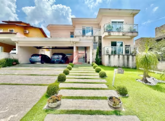 Imperdível! Casa de alto padrão à venda em condomínio de luxo em Jandira-SP, 4 suítes, 6 vagas, 489,49 m².