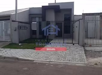 Linda casa nova com 3 dormitórios à venda, Eucaliptos, Fazenda Rio Grande, PR por R$399 mil