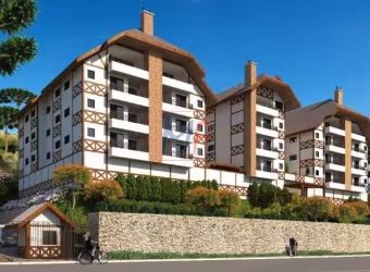 Excelente apto em Campos do Jordão, à 800m de Capivari. 88 m²  a.c., 3 dorms., ( 1 suíte), móveis planejados, lavabo e 1 vaga. REF: 17.544