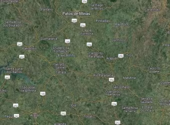 Sitio para venda na região de Araxa-MG com 55 hectares sendo 45 hectares para lavoura, irrigada com pivô