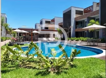 Apartamento térreo com 2 suítes e garden no Perla Laguna, a 250m da Praia do Surf