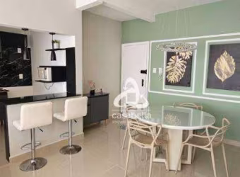 Apartamento com 2 dormitórios para alugar, 86 m² por R$ 5.500,00/mês - Boqueirão - Santos/SP