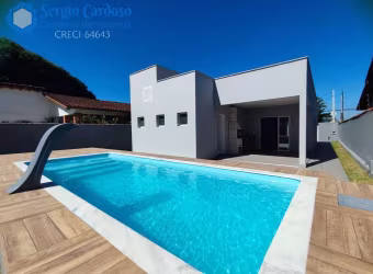 CASA NOVA 3 QUARTOS PISCINA  ÁREA GOURMET 350M MAR ITANHAÉM SP