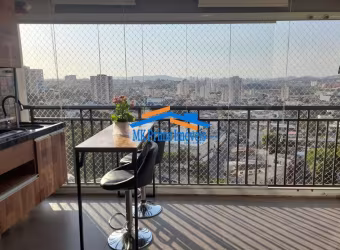 Apartamento 63,50m²,  2 Dormitórios sendo 1 Suíte - Varanda Gourmet - DUBAI