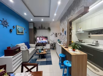 Apartamento com 2 quartos, vista mar e varanda gourmet em Caraguatatuba-SP