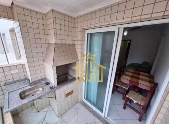 Apartamento à venda 01 dormitório - varanda com churrasqueira com vista mar parcial - Lazer Completo - 1 vaga - Aviação - Praia Grande (SP)