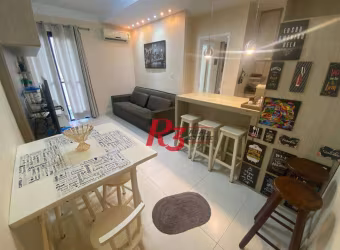 Flat à venda, 45 m² por R$ 390.000,00 - Gonzaga - Santos/SP