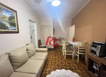 Apartamento com 2 dormitórios à venda, 88 m² por R$ 390.000,00 - Embaré - Santos/SP