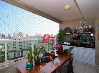 Apartamento com 2 dormitórios à venda, 88 m² por R$ 930.000,00 - Campo Grande - Santos/SP