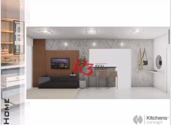 Apartamento com 2 dormitórios à venda, 85 m² por R$ 1.800.000,00 - Embaré - Santos/SP