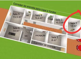 SALA COMERCIAL PARA ÁREA DE SAÚDE/EDUCAÇÃO - JARDIM DIDINHA - JACAREÍ