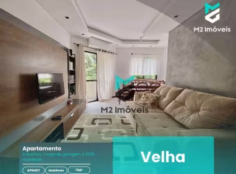 APARTAMENTO MOBILIADO COM 2 QUARTOS NA VELHA