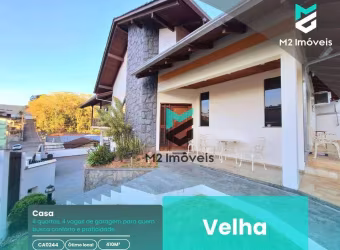 Casa com 4 dormitórios à venda, 410 m² por R$ 1.695.000,00 - Velha - Blumenau/SC
