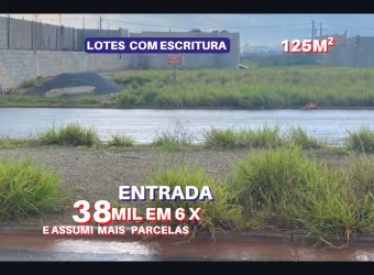 Otimo terreno comercial plano, Entrada 38mil em 6x e assumi mais parcelas do plano, loteamento novo Badra em Suzano