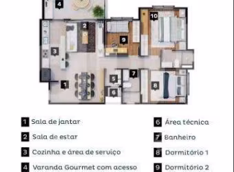 Apartamento com 3 quartos à venda na Avenida Rotary, 201, Vila Brandina, Campinas, 91 m2 por R$ 1.600.000