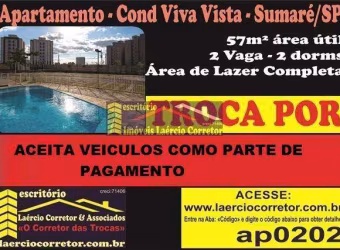 Apartamento Venda em Sumaré SP Residencial Viva Vista Aceita Veículos como Parte de Pagamento