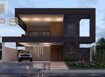 Casa no Condomínio Vista da Serra, em fase de construção, 3 suites, escritório, ambientes integrados entre sala e cozinha, espaço gourmet com piscina!