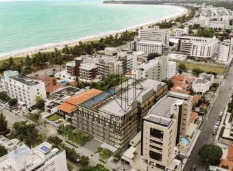 Flats térreo com área privativa a 100m da praia do Cabo Branco - FL0483