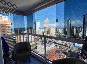 Apartamento com vista para o mar e área de lazer na cobertura em Manaíra - AP2653