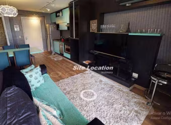 102078  Apartamento com 1 dormitório, 51 m² - venda por R$ 1.187.000 ou aluguel por R$ 6.985/mês - Brooklin - São Paulo/SP