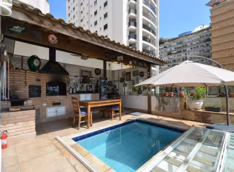Elegante cobertura para venda com 4 quartos, sendo 3 suítes, 382m²