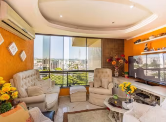 Ótima cobertura, andar alto, linda vista, com 199m² privativos, de 3 dormitórios, suíte, 2 vagas e infra. Possui living amplo para 2 ambientes com sacada, 3 dormitórios sendo 1 suíte, banheiro social,