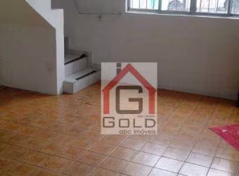 Sobrado, 190 m² - venda por R$ 430.000,00 ou aluguel por R$ 1.704,58/mês - Vila Camilópolis - Santo André/SP