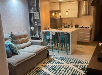 Apartamentocom 54m2, mobiliado, com sacada grill, Bairro Jardim, Santo André-SP.