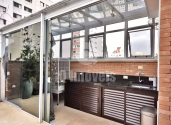 Cobertura Duplex, 181m2,  3 dormitórios, 1 suíte com 2 vagas de garagem.