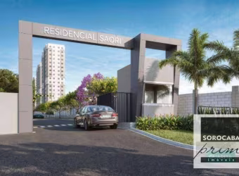 Apartamento lançamento Residencial Saori  com 2 dormitórios à venda, 43 m² - Jardim Novo Horizonte - Sorocaba/SP