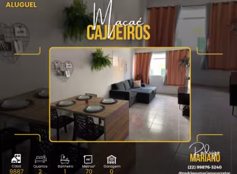 ALUGO ÓTIMO APARTAMENTO DE 2 DORMITÓRIOS E MOBILIADO NO CAJUEIRO EM MACAÉ