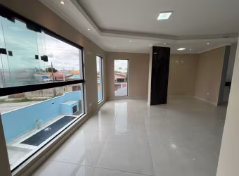 Casa estilo sobreposta no bairro Jardim Suarão em Itanhaém, no litoral sul de São Paulo