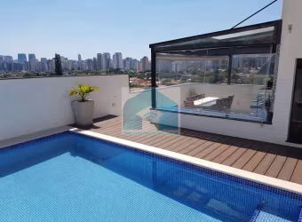 Cobertura Duplex à venda no Brooklin, 287m², 3 dormitórios, 1 suíte, 3 vagas.