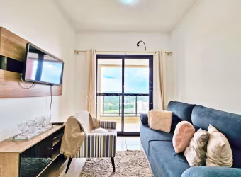 Apartamento mobiliado de 48m² de área útil para locação no Edifício Clara Maria, próximo a Faculdade UNIP - Bairro Jardim Nova Aliança, Ribeirão Preto/SP.