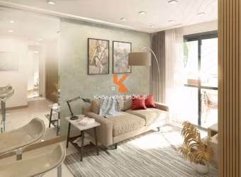 2 Quartos - 63,98 m² - Varanda - Nascente - Área de Serviço - 1 Vaga de Garagem
