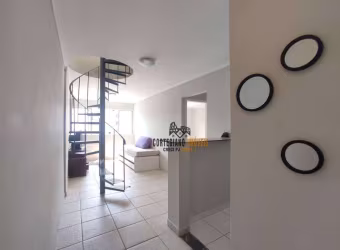 Apartamento Duplex com 2 dormitórios para alugar, 100 m² por R$ 3.730,00/mês - José Menino - Santos/SP