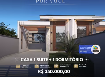 Casa  para venda pelo minha casa minha Vida  com 2 quartos sendo 1 suite Santa Regina - Itajaí - SC