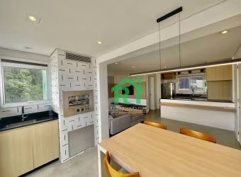 Apartamento Beira Mar, Varanda Gourment,2 Dormitórios (1 suítes), Lazer, Enseada, Guarujá/SP
