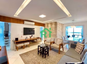Apartamento à beira mar com 3 Dormitórios (1 suíte), 2 Vagas, Lazer, Tombo, Guarujá/SP