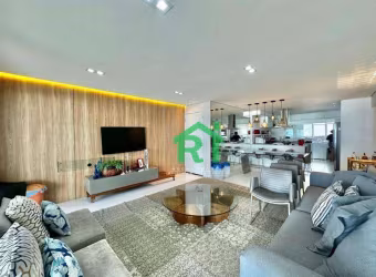 Apartamento beira mar, vista mar, 4 dormitórios (4 Suítes), 3 vagas, lazer, Enseada, Guarujá/SP.