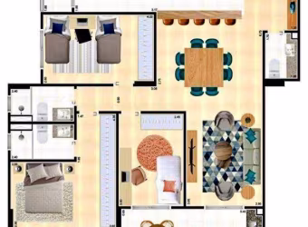 Apartamento com 3 dormitórios à venda, 115 m² por R$ 874.000,00 - Ocian - Praia Grande/SP