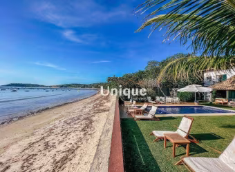 casa pé na areia c/ 7 dormitórios à venda, 645 m² por R$ 12.000.000 - Manguinhos - Armação dos Búzios/RJ