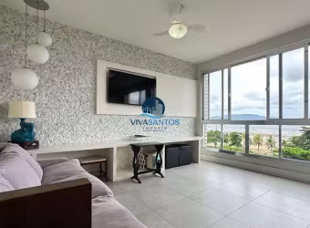 Apartamento com 3 dormitórios em Santos com vista mar - 181m2 total.