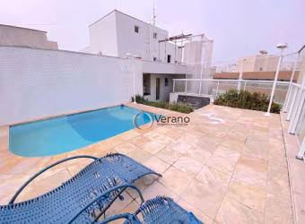 Ampla cobertura com vista livre, piscina e espaço gourmet