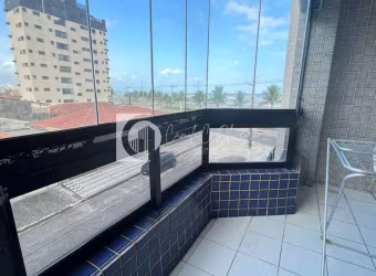 Apartamento vista lateral com 2 dorms, Real, Praia Grande